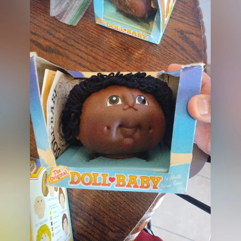 The Original Doll Baby Head Martha Nelson Thomas African American Black 1984 VTG - Picture 4 of 4